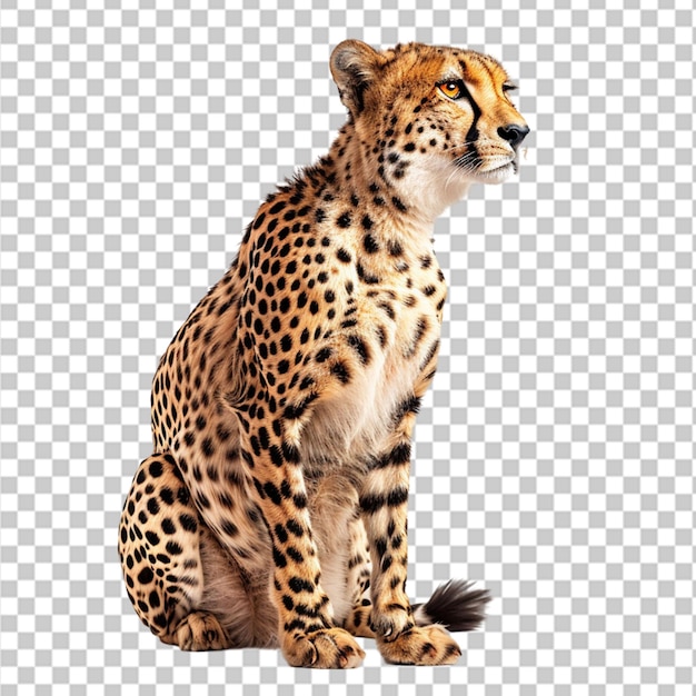 PSD un primo piano verticale di un bellissimo leopardo africano che cammina su png