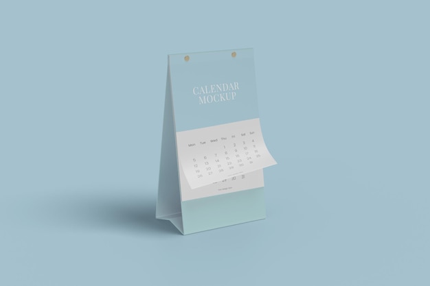 PSD vertical desk calendar mockup design