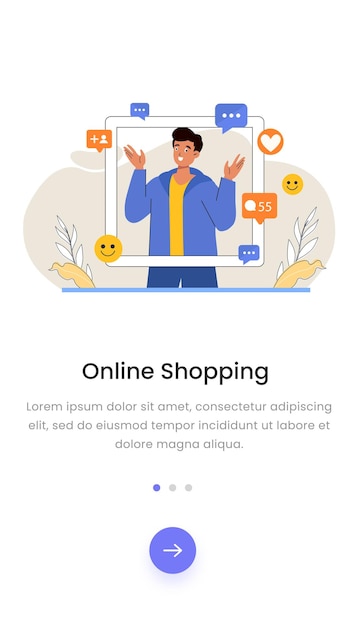 vertical landing page vector design illustration design banner e commerce
