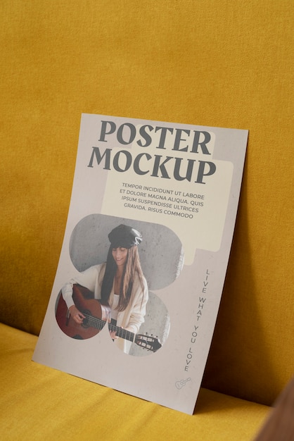 Design mockup poster verticale