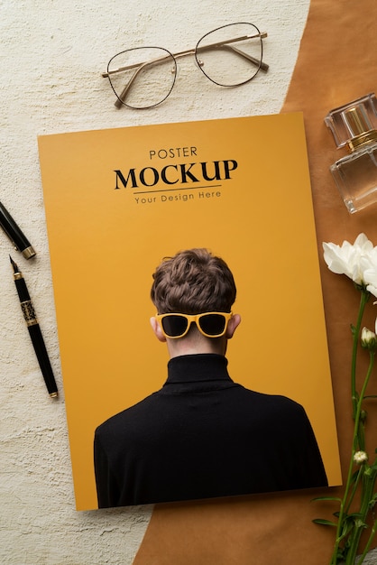 Design mockup poster verticale