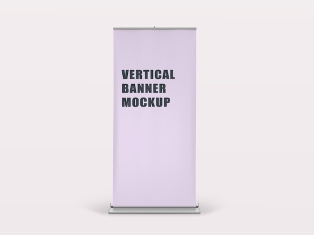Vertical RollUp Banner Mockup for Business and Promition
