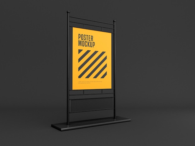 Mockup di banner stand verticale