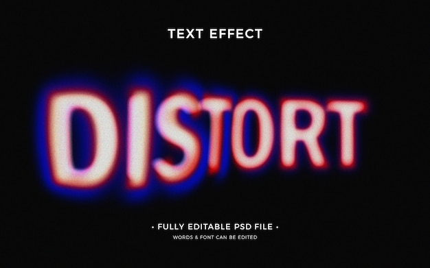 Vervorming teksteffect