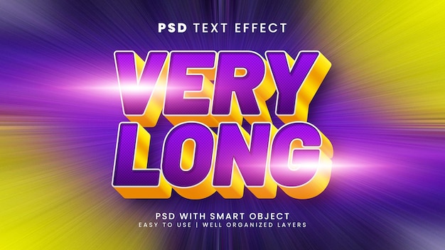 Very long 3d editable text effect with beautiful and girl text style