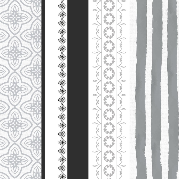 verzameling decoratieve geometrische bloemenpatronen