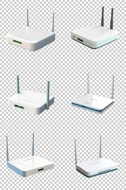 PSD verzameling wifi routers kunstmatige intelligentie generatieve