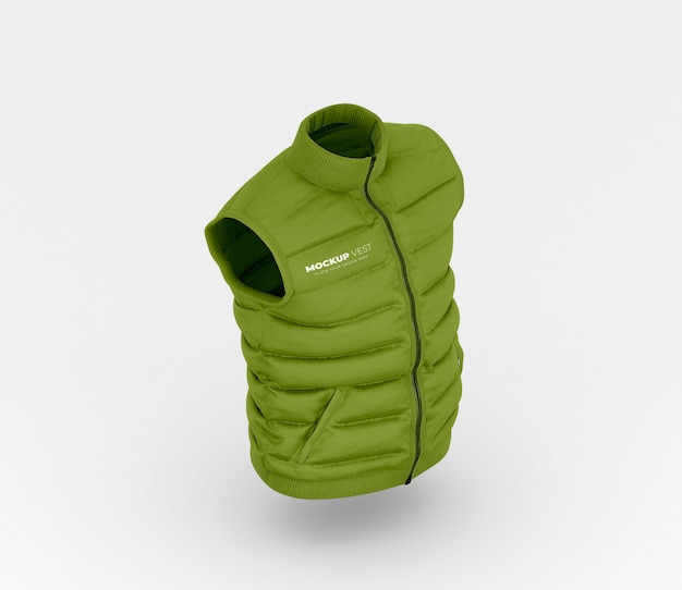 PSD vest mock-up design for warmth