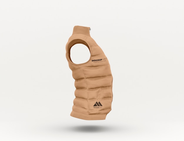 PSD vest mock-up design for warmth