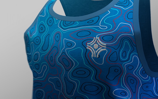 vest shirt scene creator mock-up  
