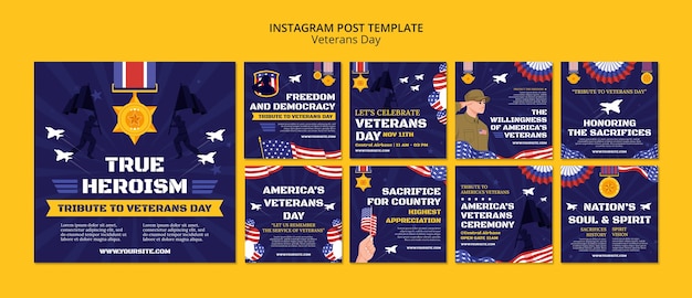 Veterans day celebration instagram posts