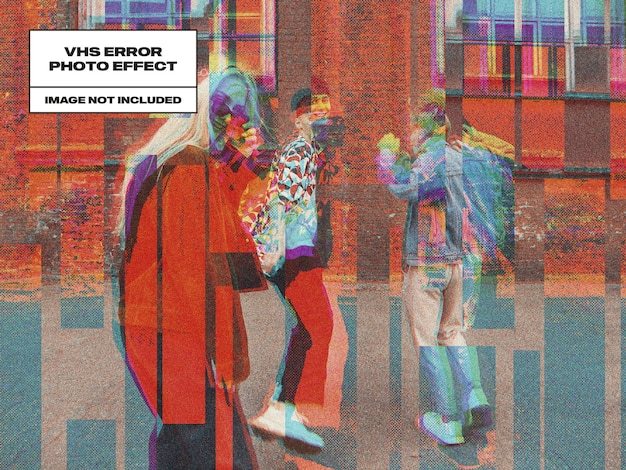 VHS Error Photo Effect