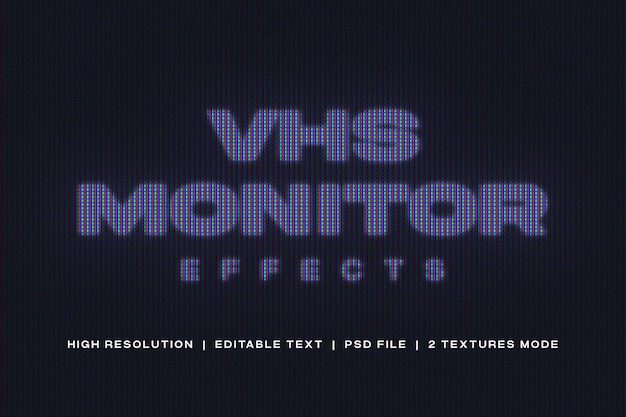 Эффекты монитора VHS