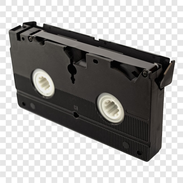 透明なVHSテープカセット