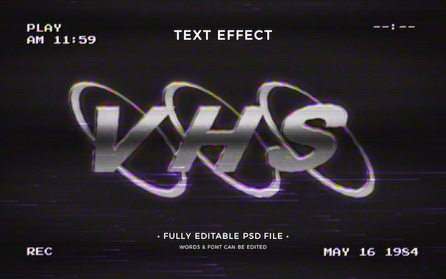 Vhs-teksteffect