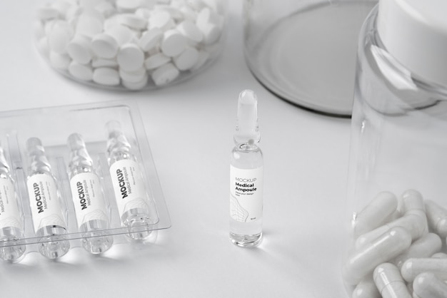 PSD vial packaging science approach mockup