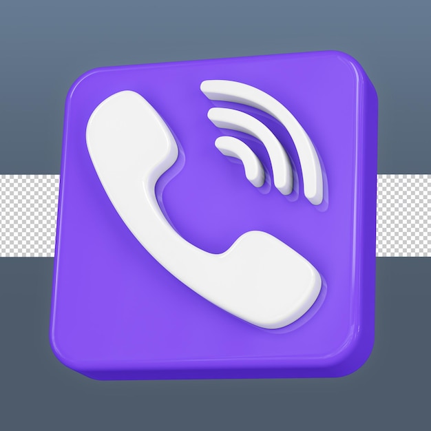 Icona viber 3d