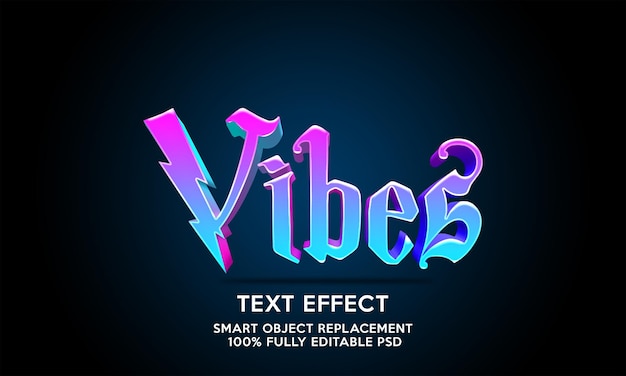 vibes-teksteffectsjabloon