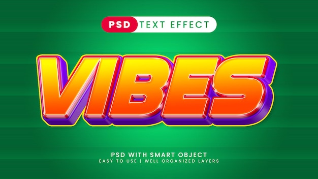 Vibes text style effect