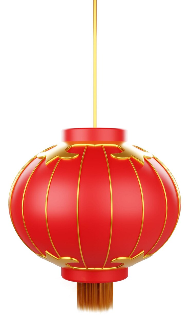 PSD vibrant 3d grafische chinese nieuwjaarslantaarn