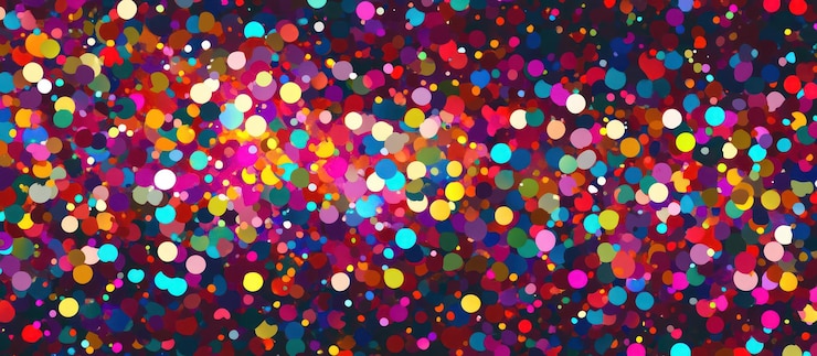 PSD vibrant abstract colorful dots background