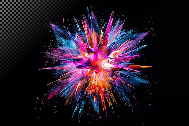 vibrant color explosion