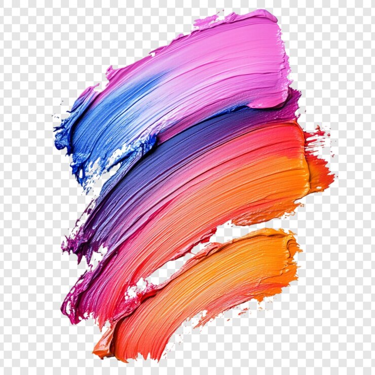 PSD vibrant colorful paint strokes abstract art design texture background backdrop for graphic design projects
