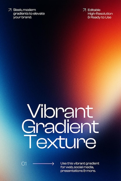 Vibrant Gradient Texture Poster for Web and Social Media