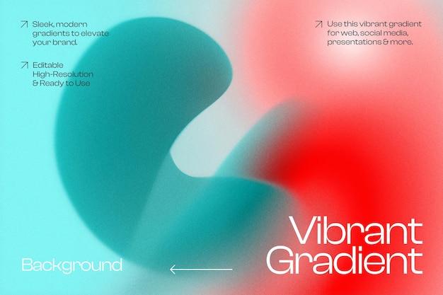Vibrant Gradient voor Web Social Media en Presentaties