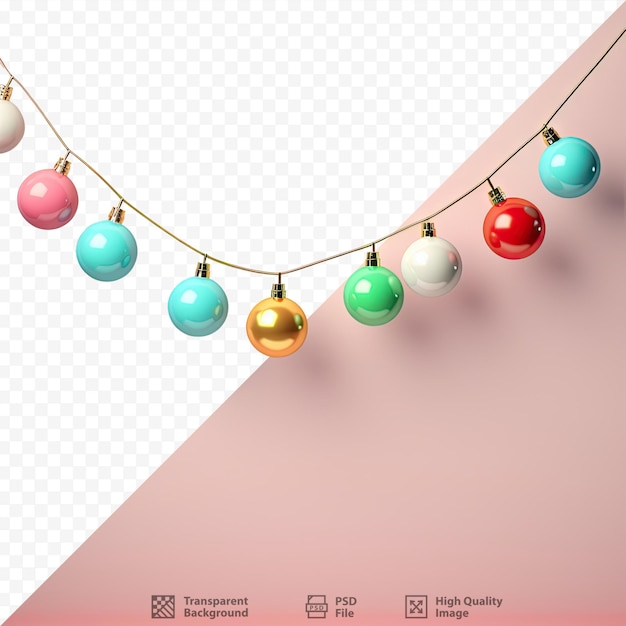 PSD vibrant holiday decorations