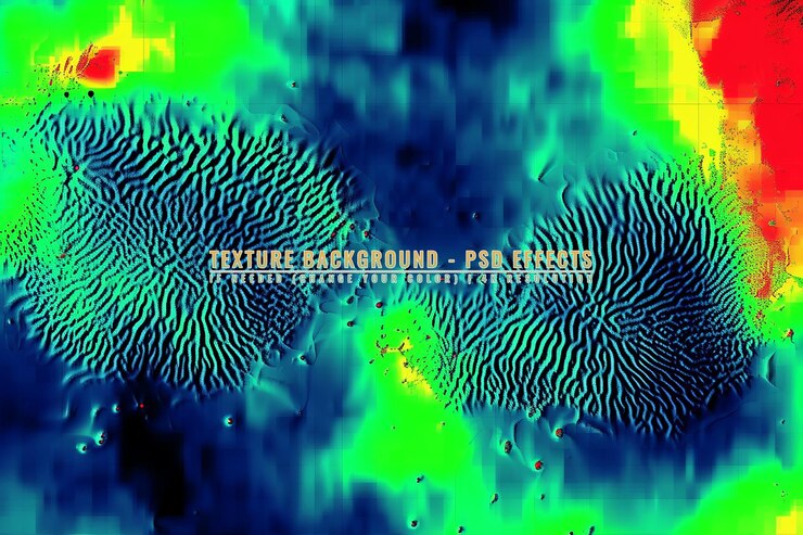 PSD vibrant neon colorful liquid on transparant background