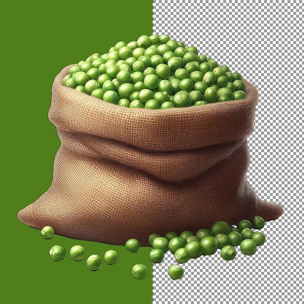 PSD vibrant pea heap png