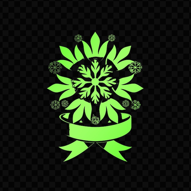 Vibrant ranunculus emblem logo with snowflake cutouts and a creative psd vector design cnc tattoo