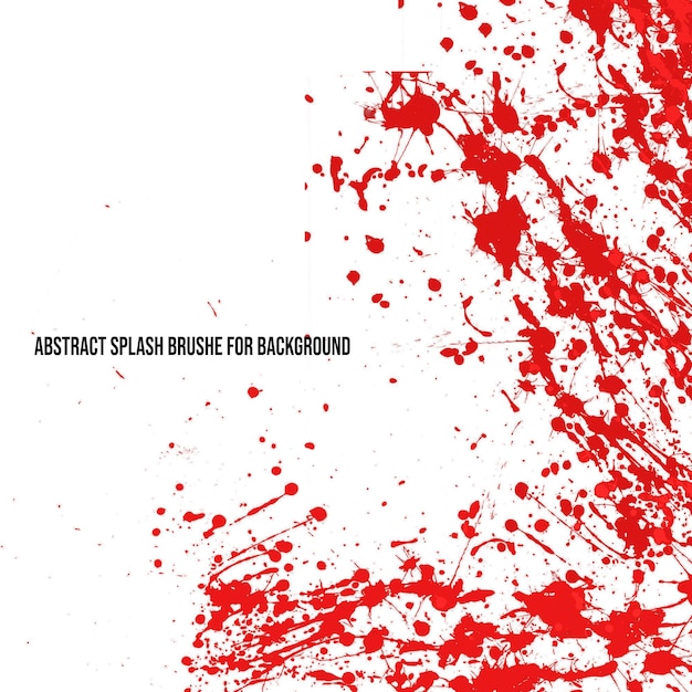 vibrant red paint splatter brushes for dynamic flyer