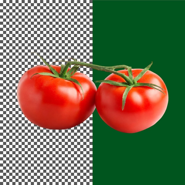 鮮やかな赤いトマトは透明な背景に収の準備ができています png psd