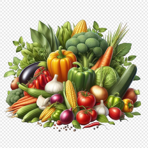 Vibrant Vegetable Medley png