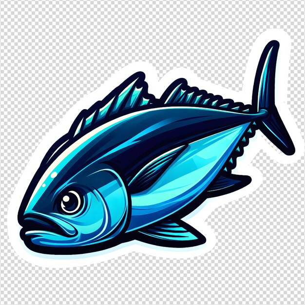 PSD a vibrant watersplattered fish tattoo or sticker