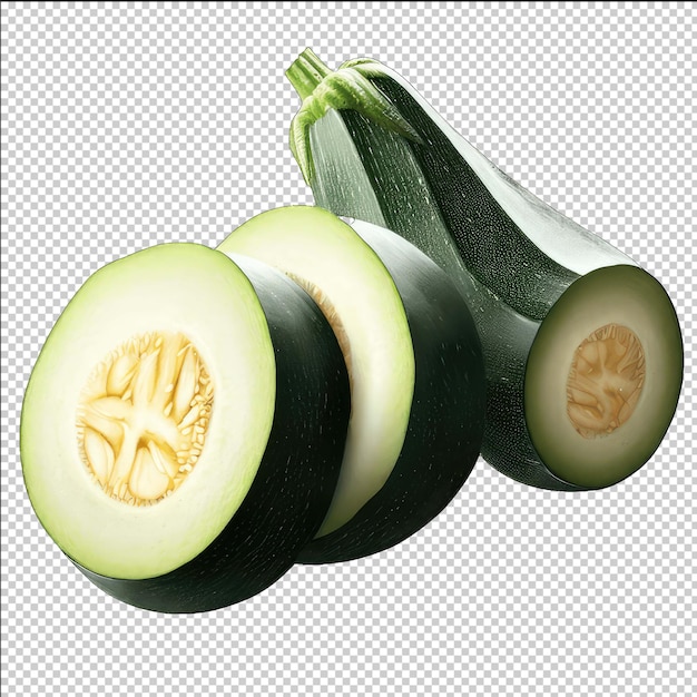 Vibrant zucchini clipart for food lovers