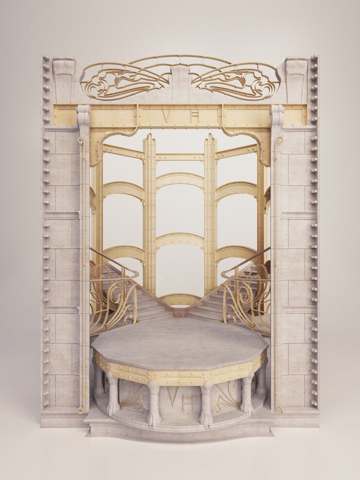 PSD victor horta - layered frame template