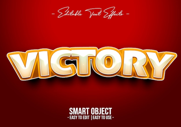 PSD victory text style effect