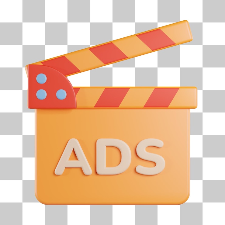 PSD 비디오 광고 3d 아이콘
