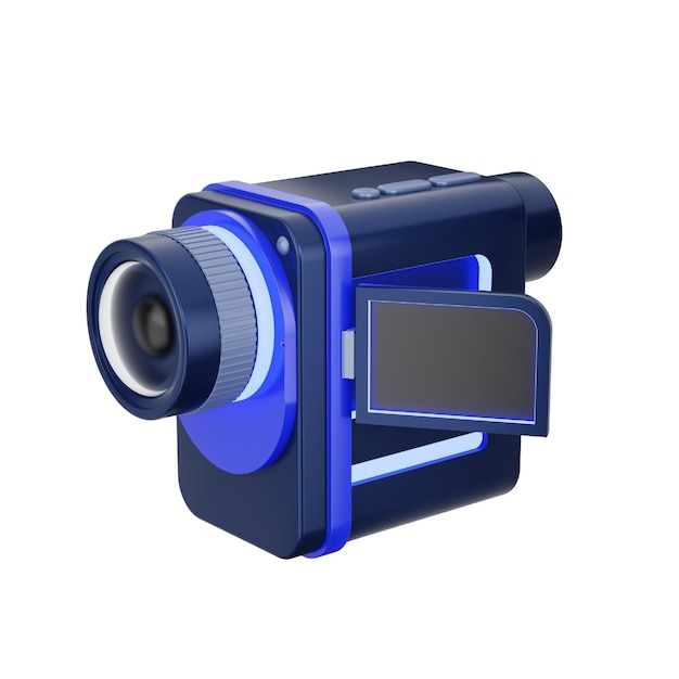 Video camera 3d icon devicely