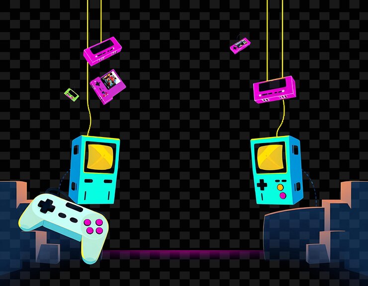 PSD a video game is being played with a video game controller