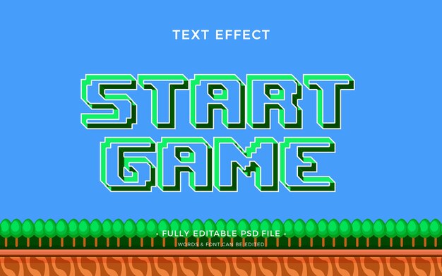 Video game text effect