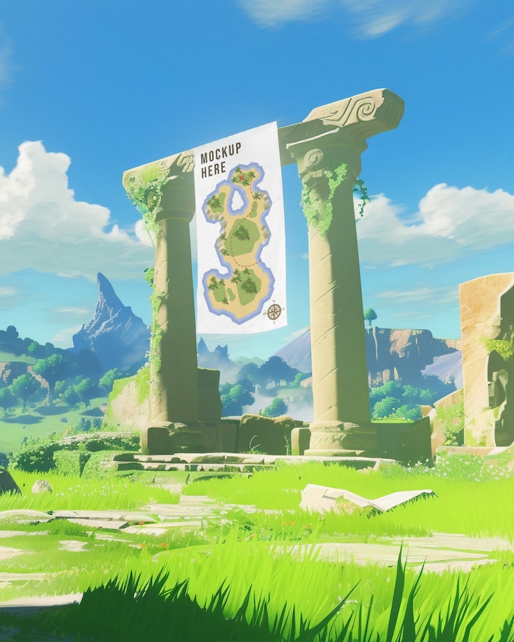 PSD videogame product placement mockup