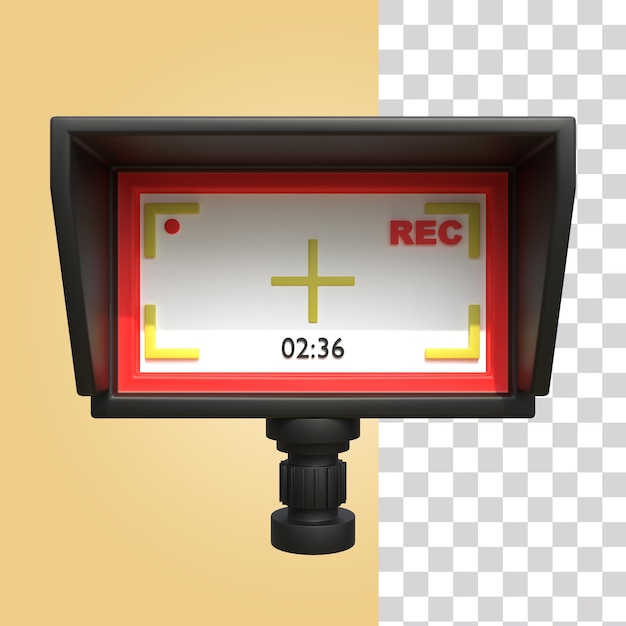 PSD videorecorder 3d pictogram