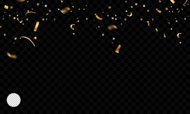 Vieringsconfettien en gouden linten