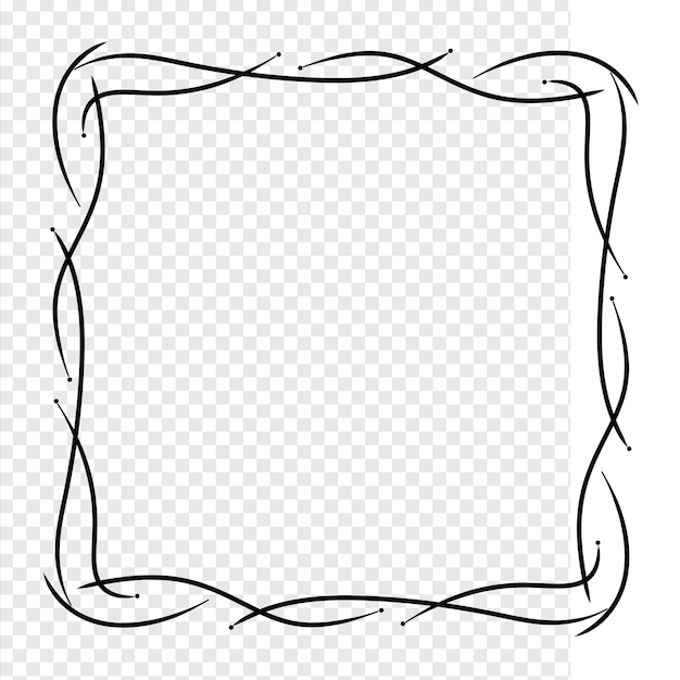 vierkant frame met een zwart randelement