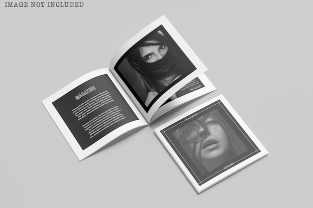 Vierkante brochure en catalogusmodel