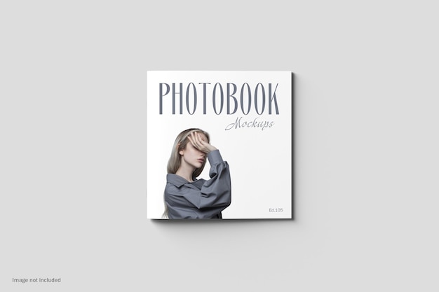 PSD vierkante brochure en fotoboek mockup